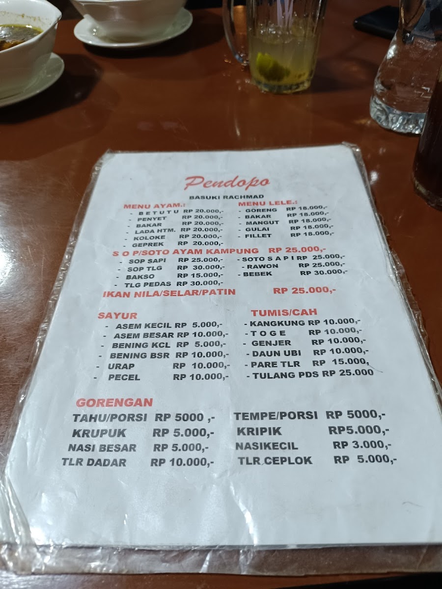 PENDOPO BASUKI RAHMAT Photo Menu 2