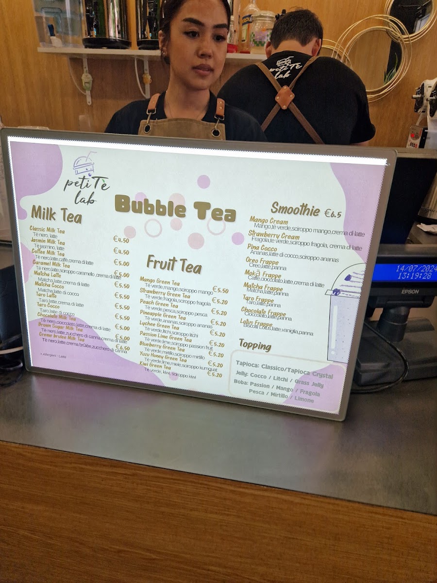 PetiTè Lab - Bubble Tea Photo Menu 5