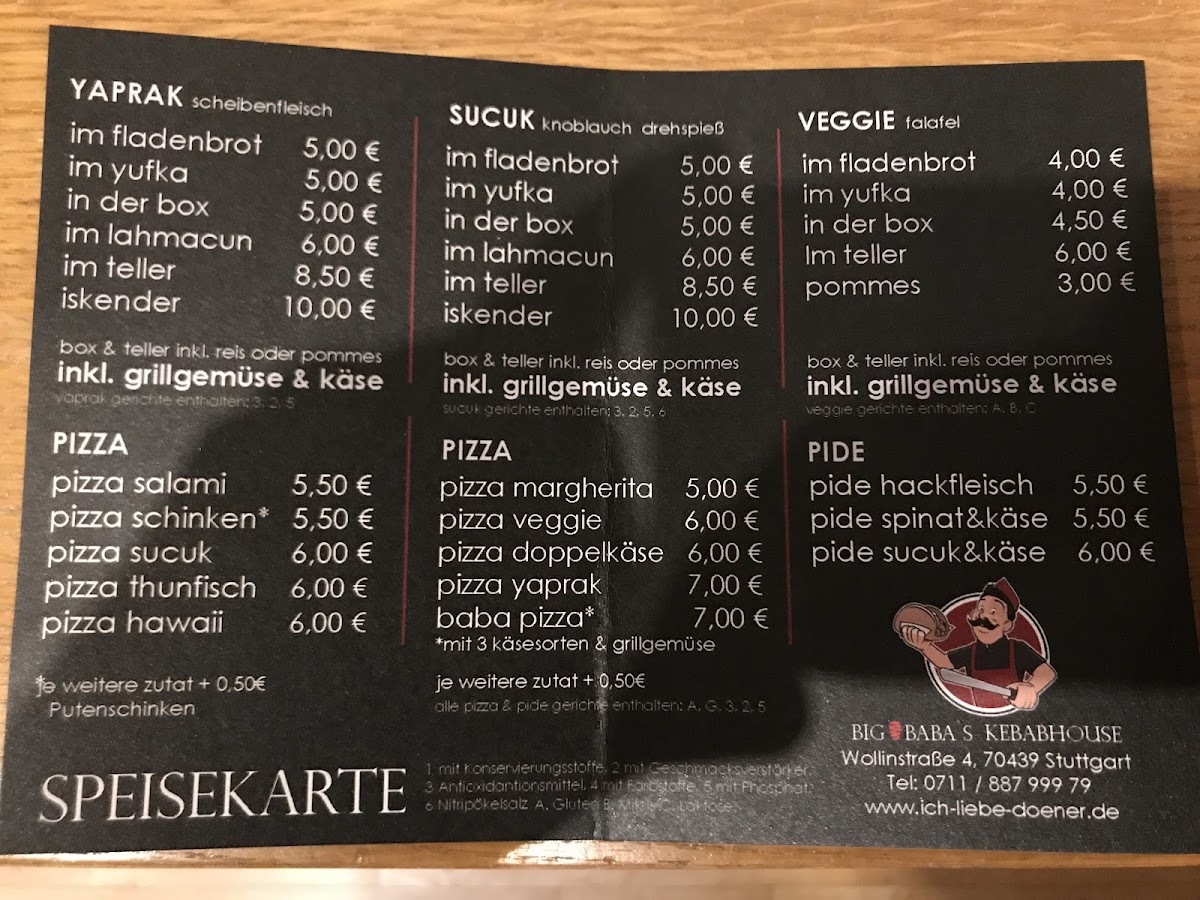 BIG BABA’s Kebabhouse ( Das Original ) Photo Menu 5