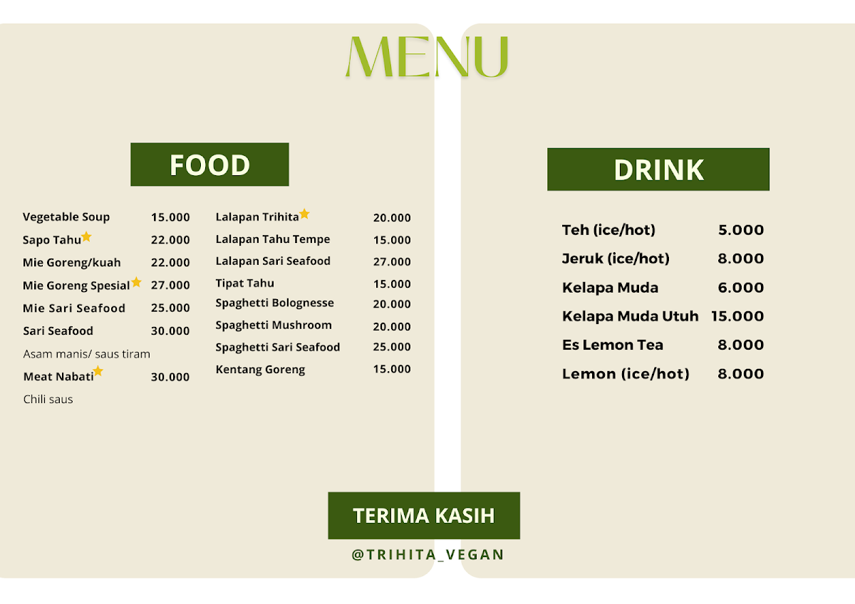 Tri Hita Vegan Photo Menu 4