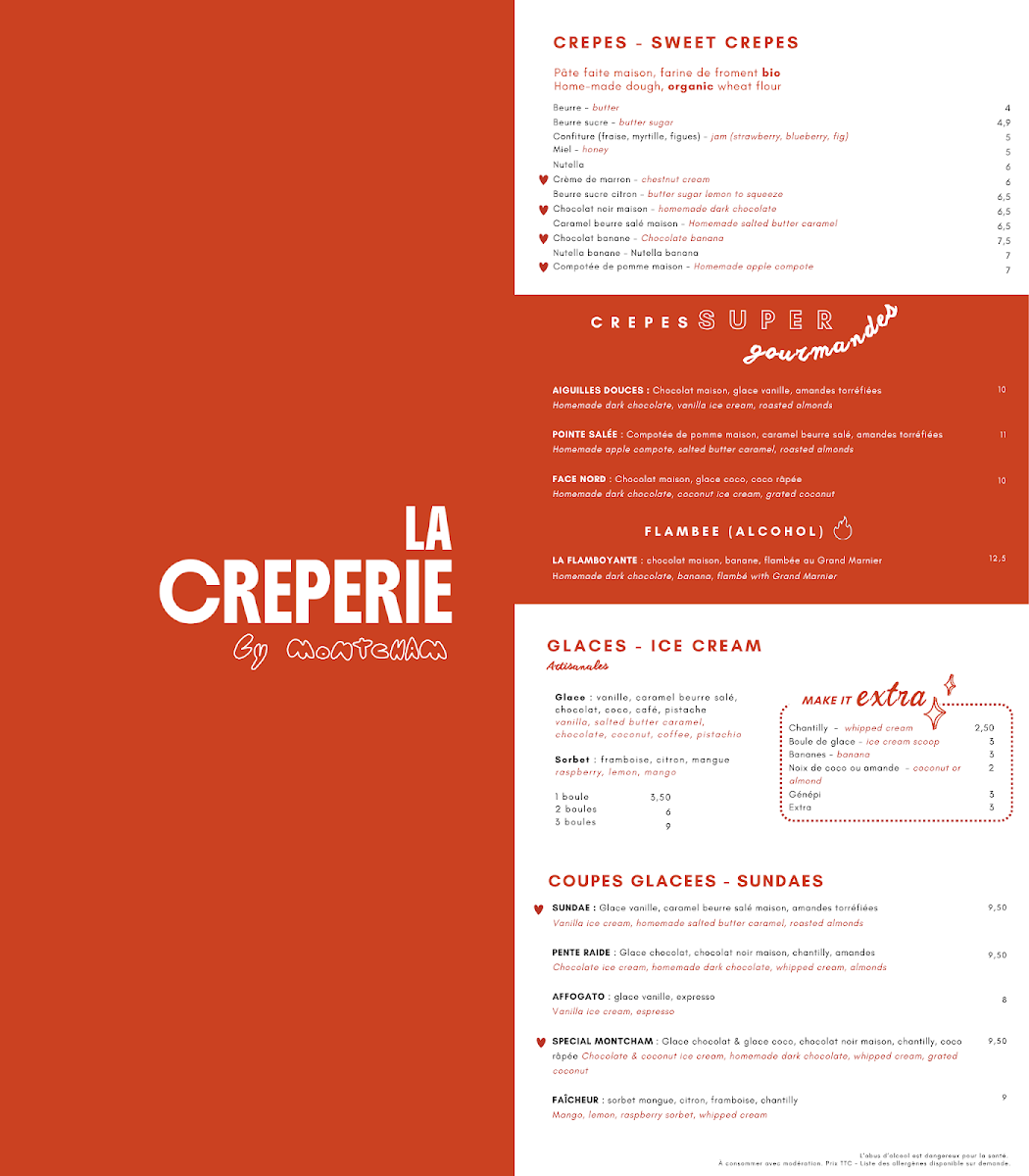 La Crêperie by Montcham Photo Menu 1