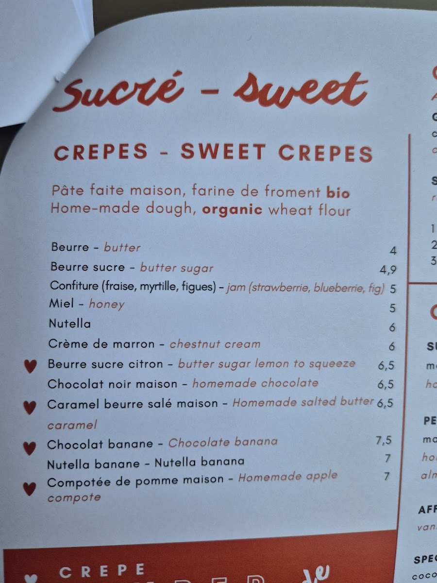 La Crêperie by Montcham Photo Menu 9