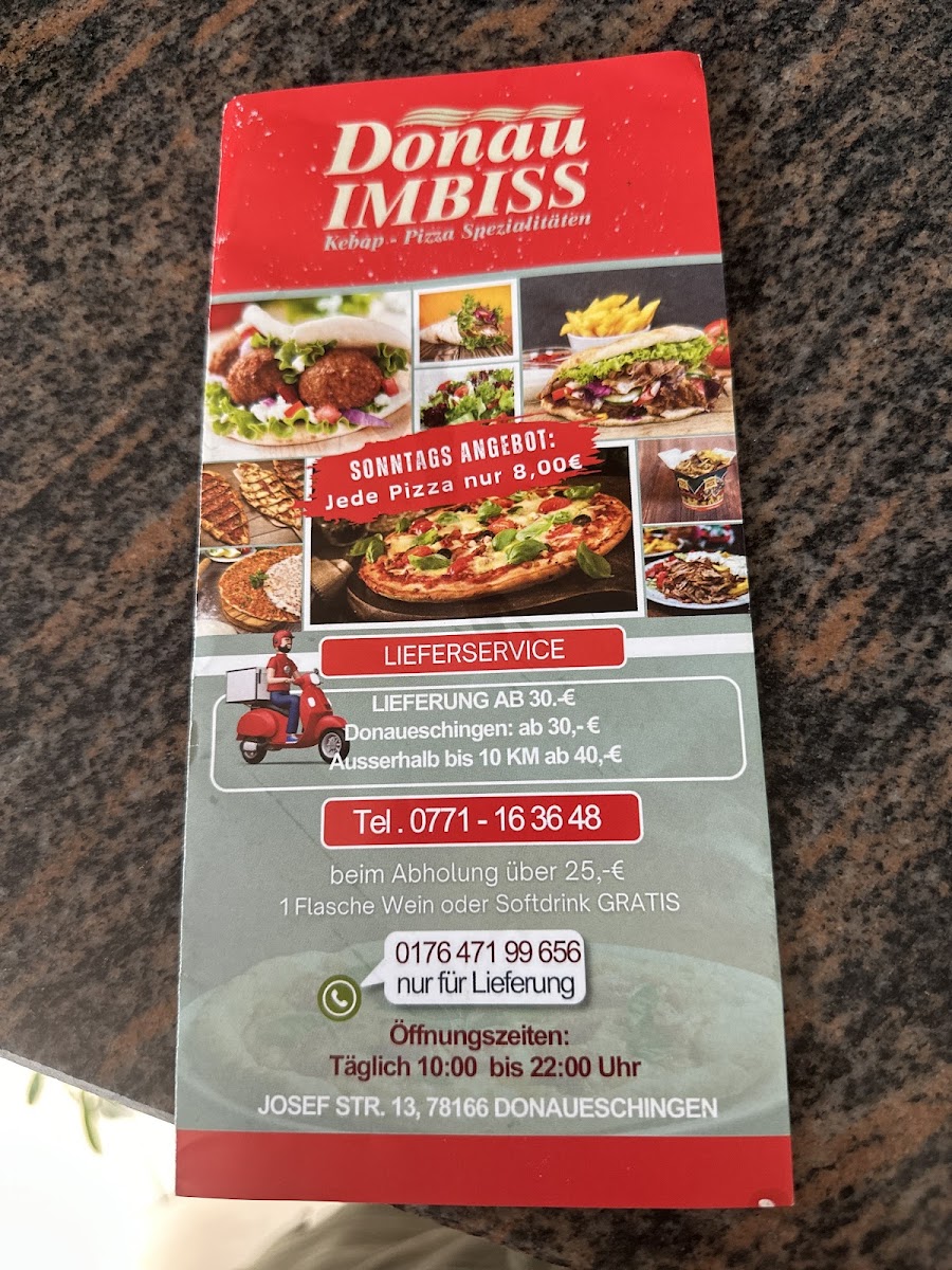 Donau-Imbiss Photo Menu 3