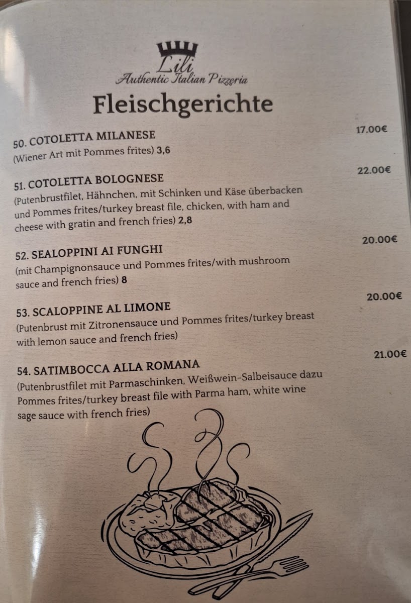 Pizzaria & Ristorante Photo Menu 1