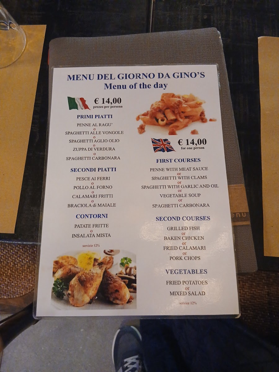 Gino's Pizza & Pasta Photo Menu 4