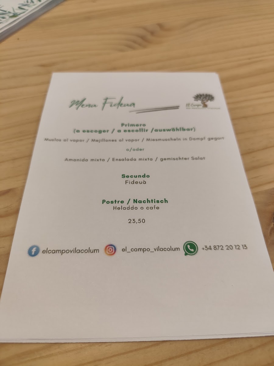 Restaurante El Campo Photo Menu 6