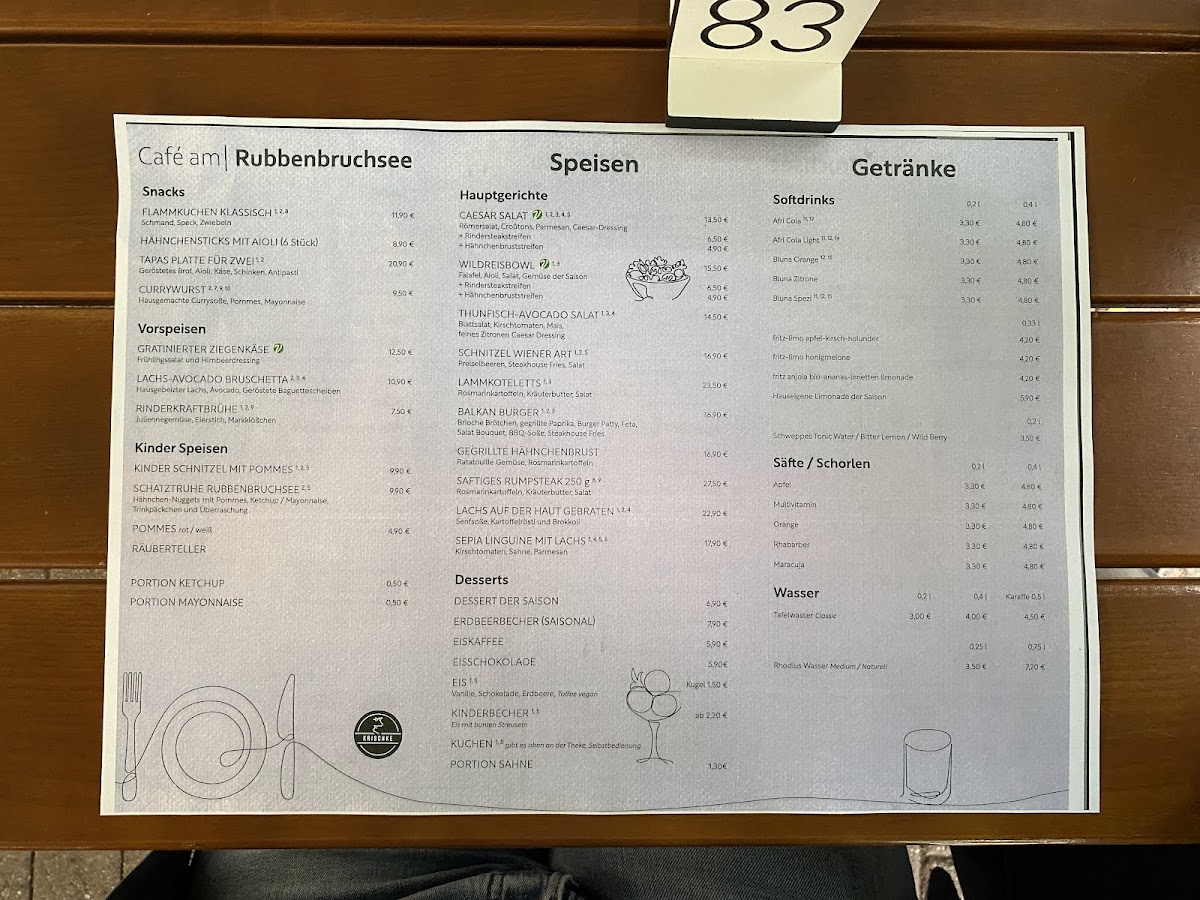 Café-Restaurant am Rubbenbruchsee Photo Menu 9