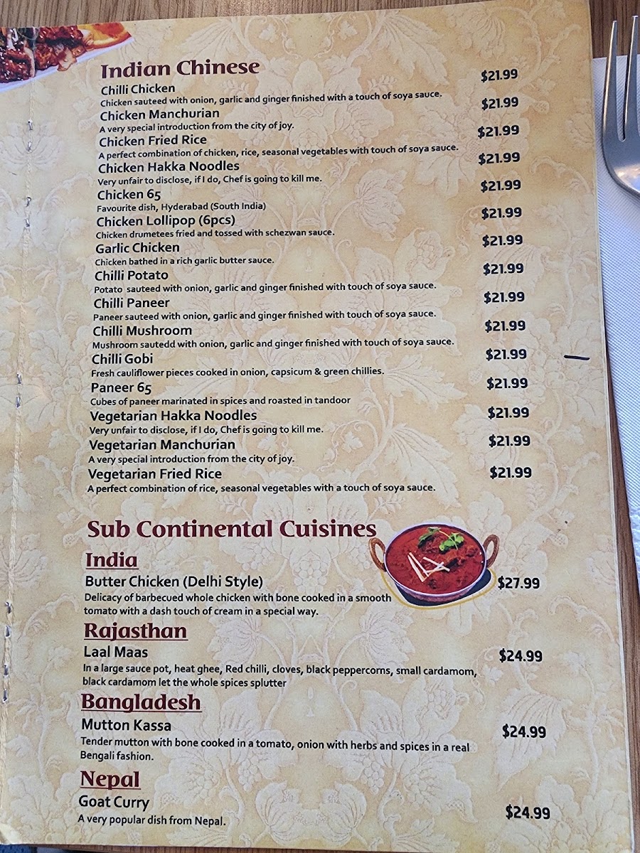 Indian Zaika Restaurant Papakura Photo Menu 10