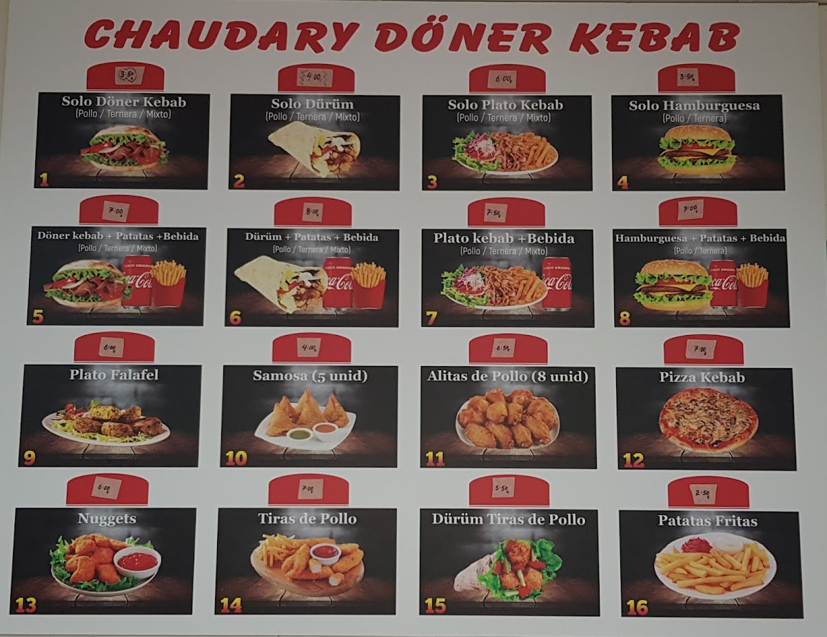 Chaudary Döner Kebab Photo Menu 1