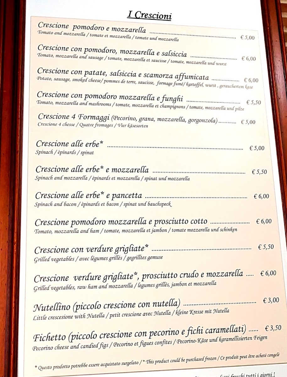 La Piadina del Melarancio Photo Menu 1