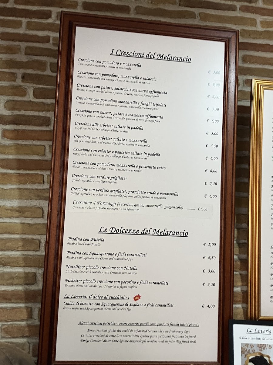 La Piadina del Melarancio Photo Menu 2