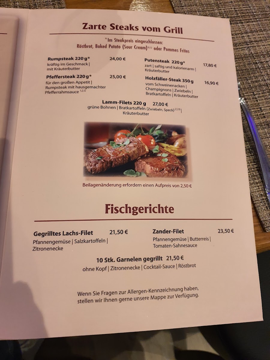 Tunici's Restaurant Ahrensburg Photo Menu 1