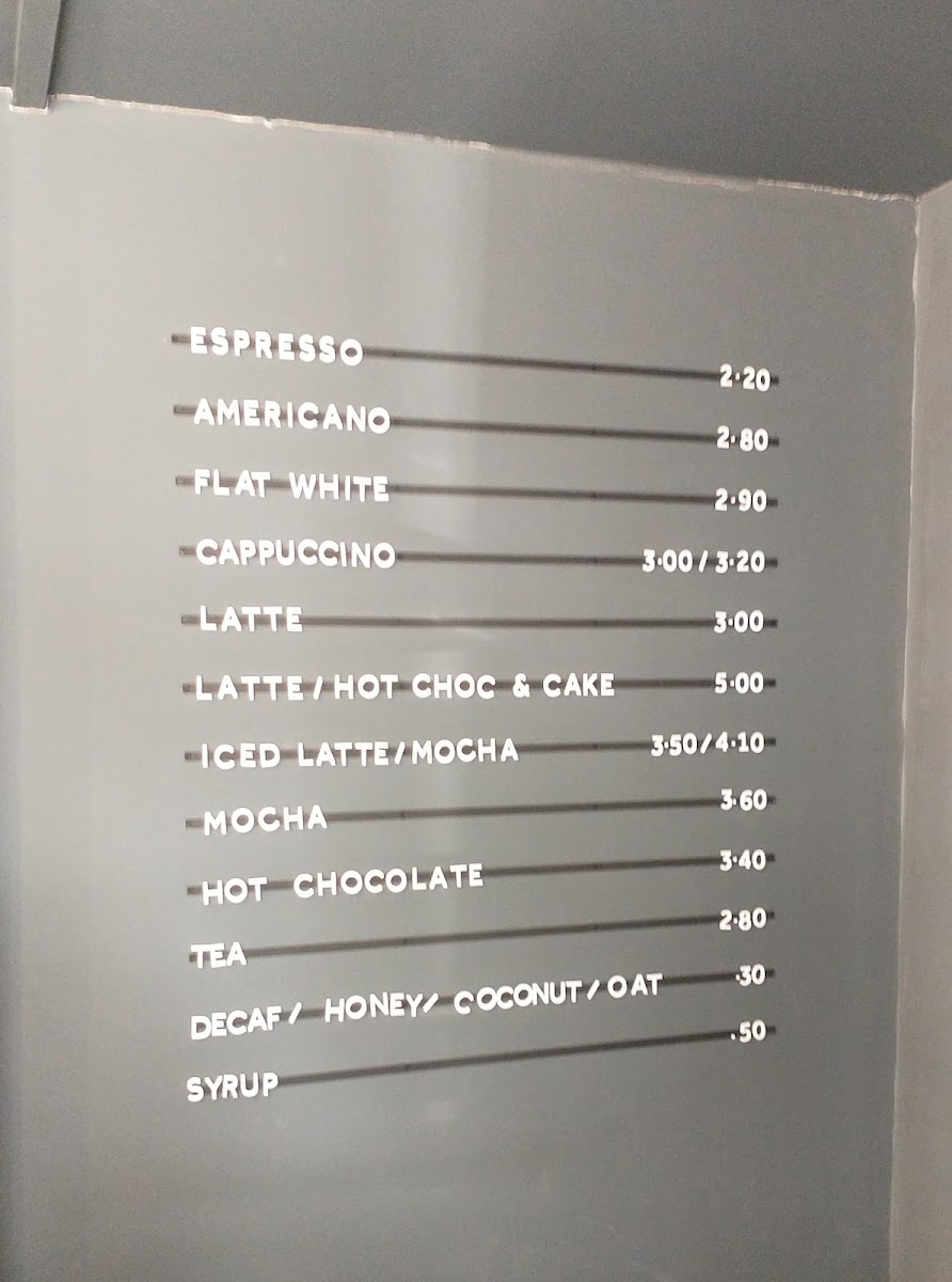 EEFFOC coffee Photo Menu 1