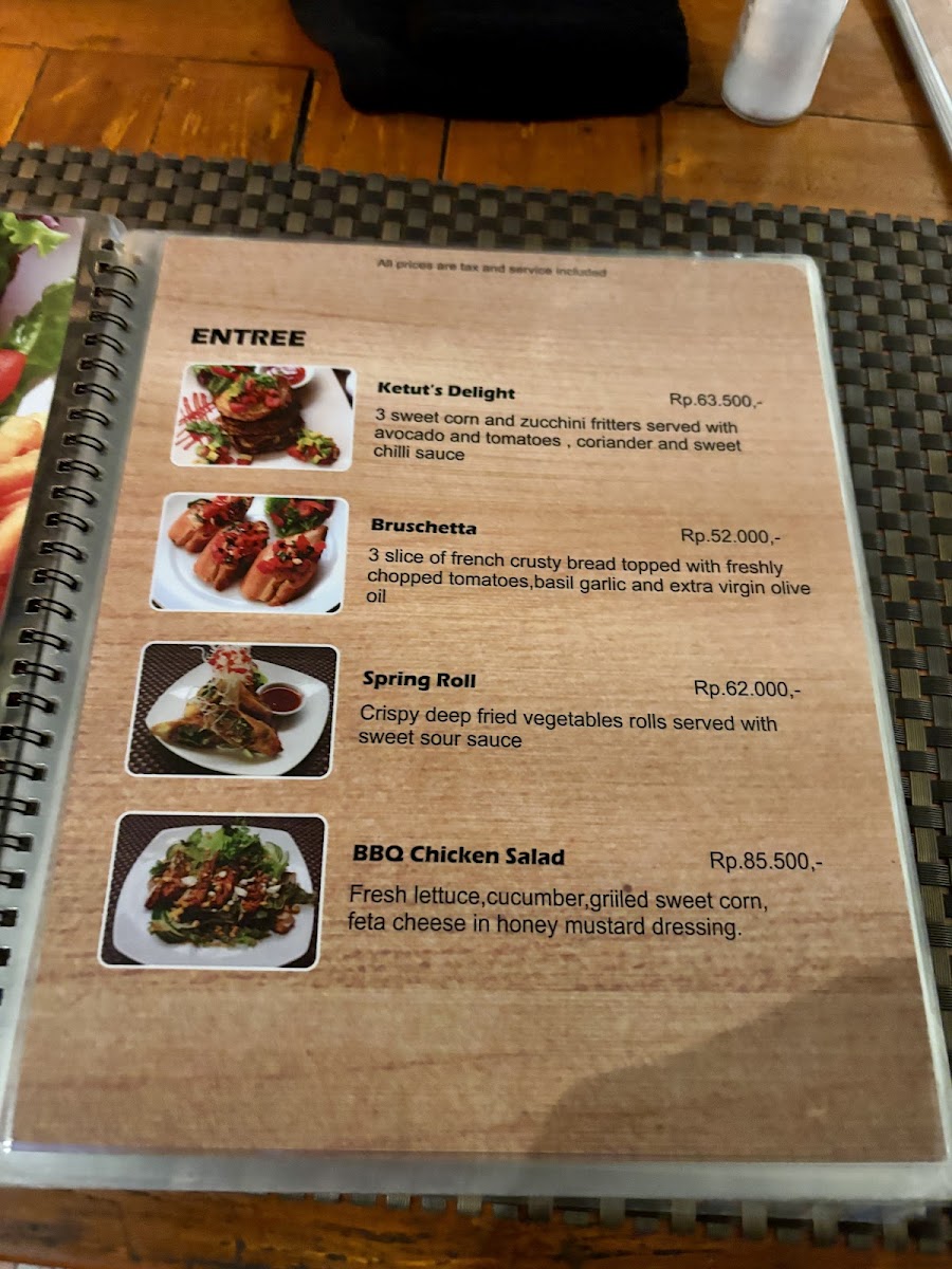 Ketut's BBQ Kitchen Photo Menu 1