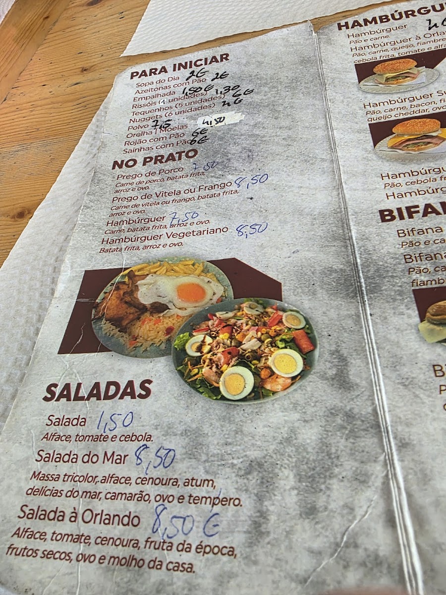 Orlando das Bifanas Photo Menu 1