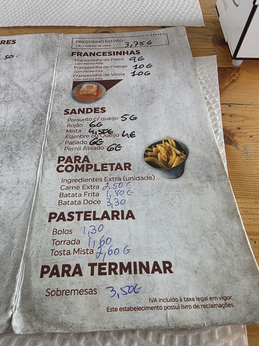 Orlando das Bifanas Photo Menu 2