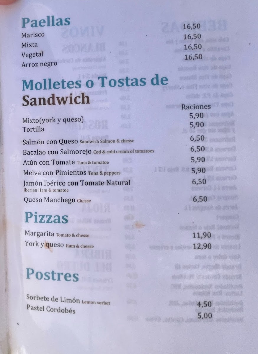 Restaurante El Extremeño Photo Menu 2