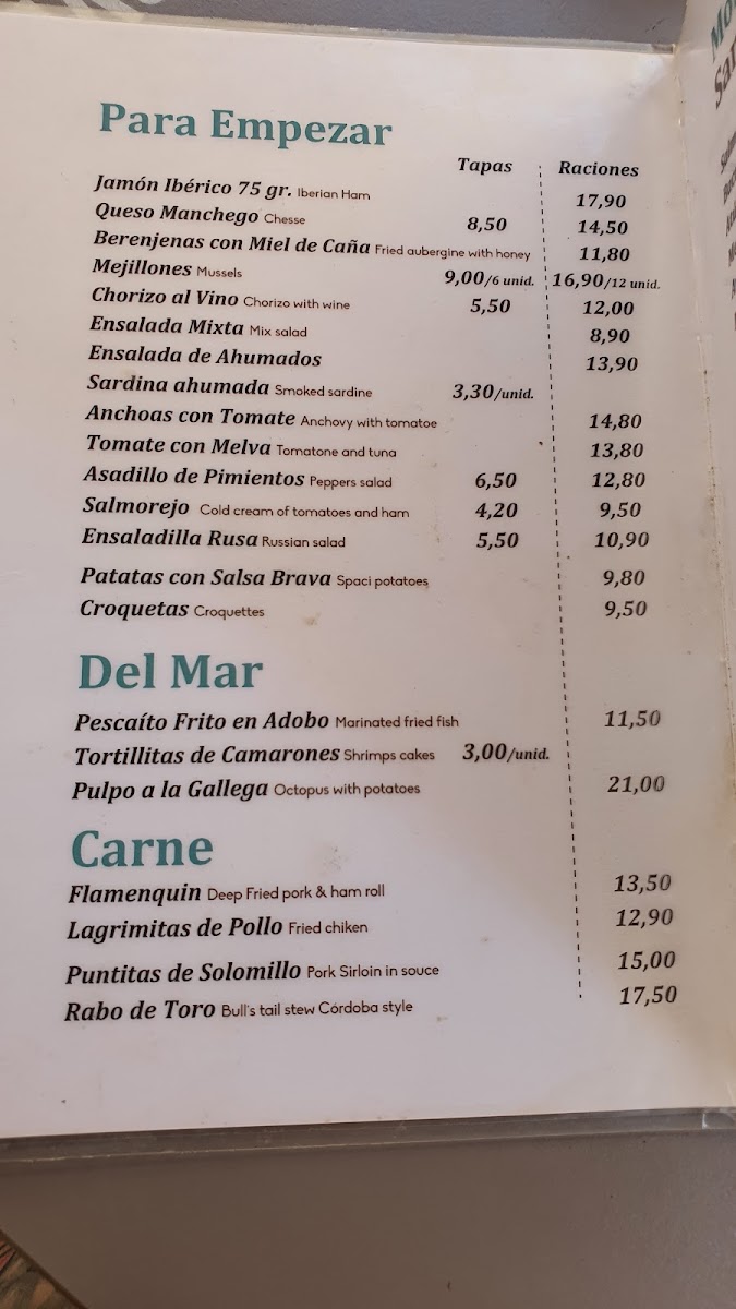 Restaurante El Extremeño Photo Menu 5