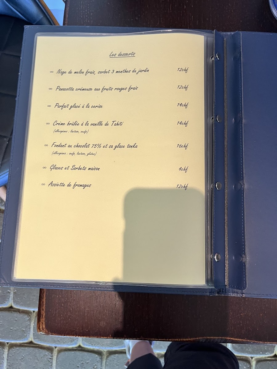 Café de la Place Chancy Photo Menu 4