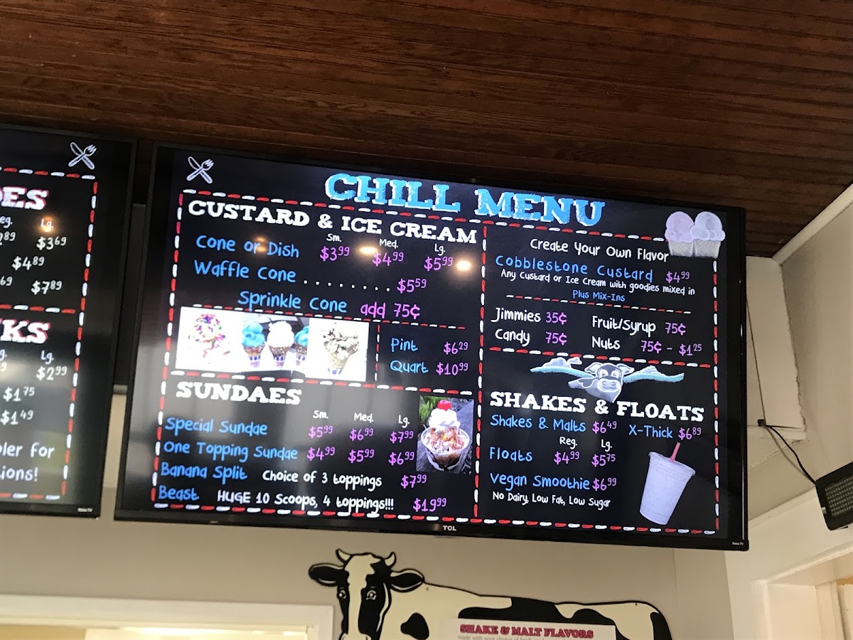 Wholly Cow Frozen Custard Photo Menu 8