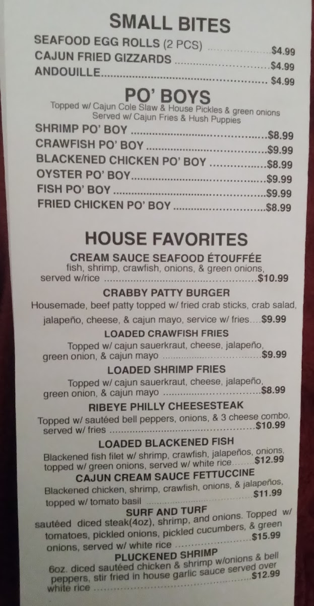 Cajun Corner - Uptown OKC Photo Menu 6