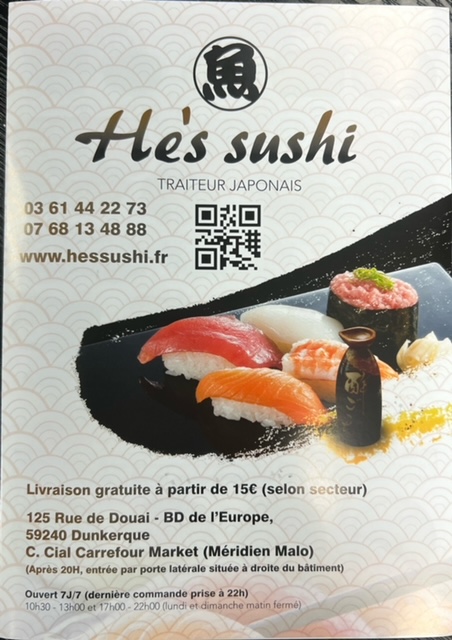 He's Sushi Photo Menu 1