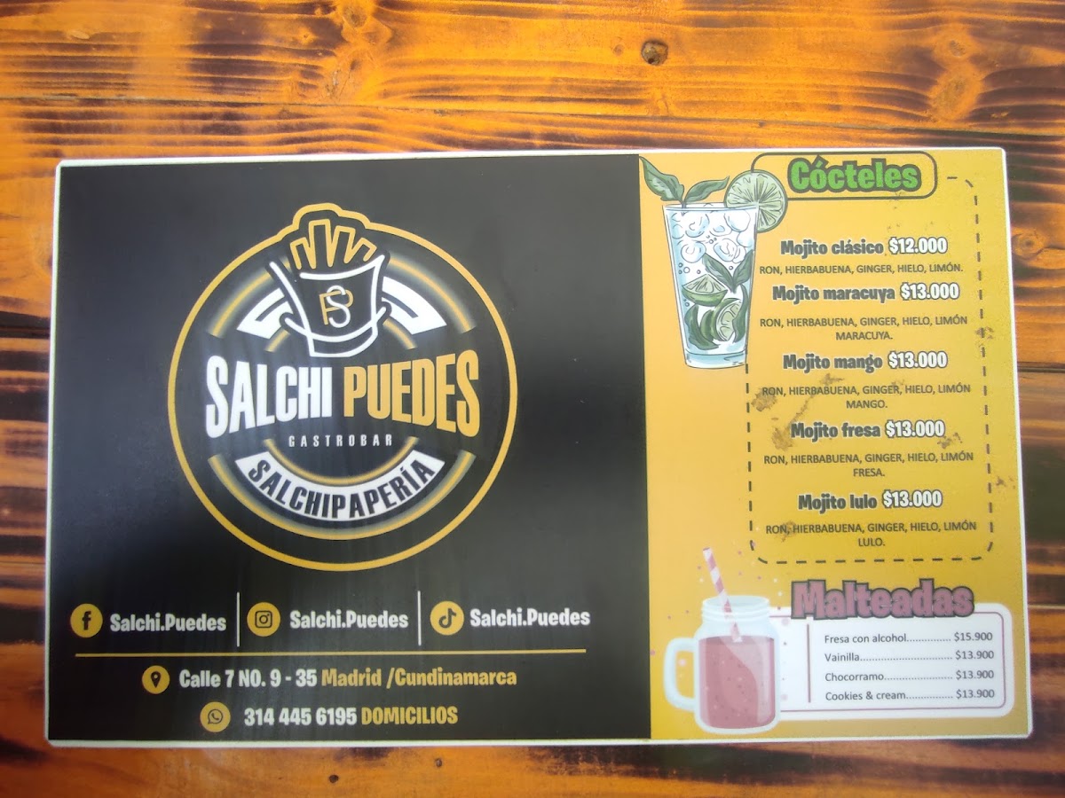 Salchipuedes Photo Menu 2
