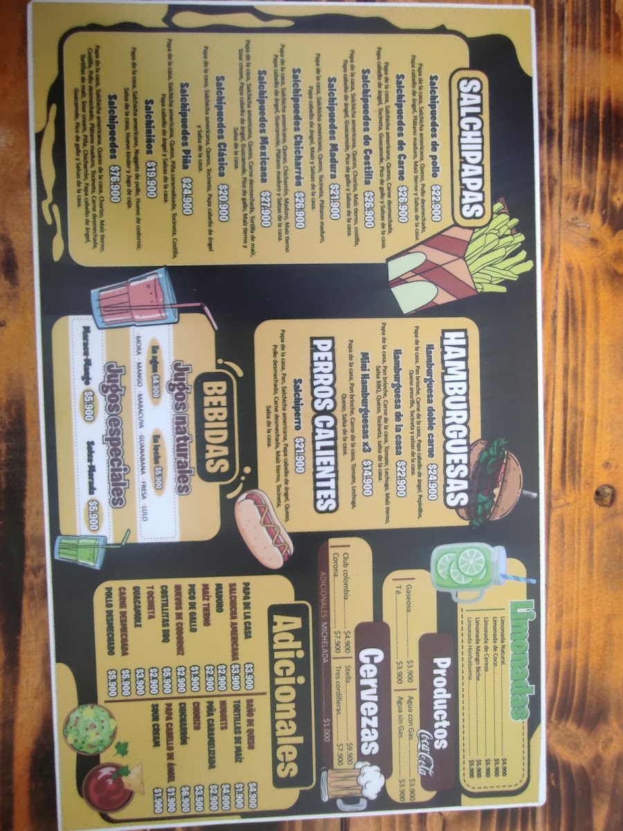 Salchipuedes Photo Menu 3