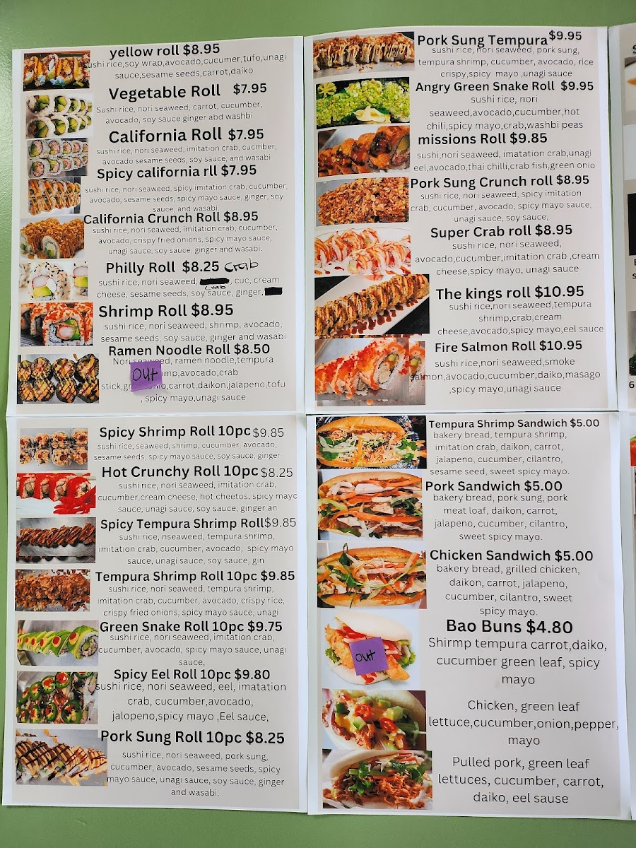 BP Sushi (Best Price Sushi) Photo Menu 10