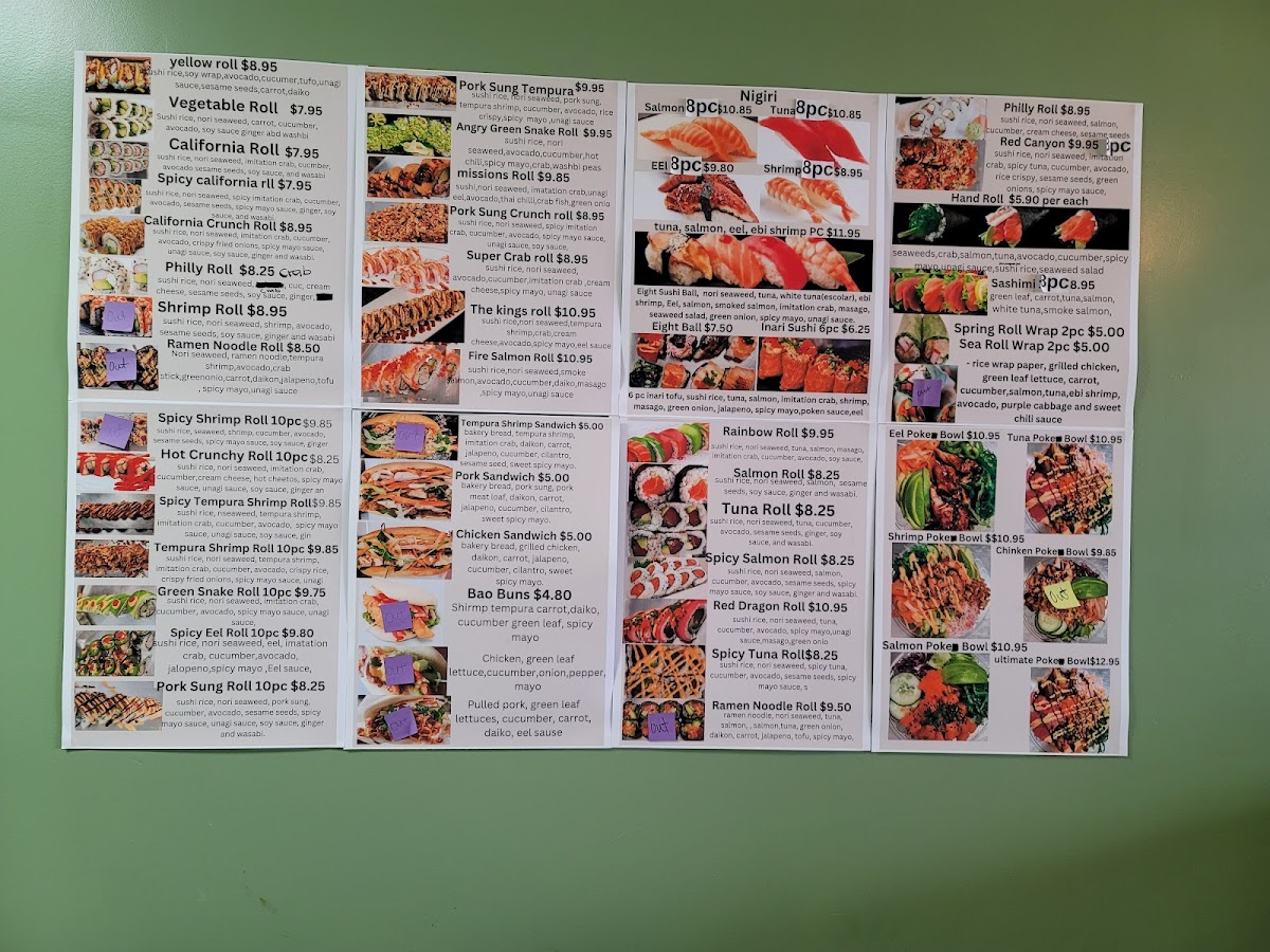 BP Sushi (Best Price Sushi) Photo Menu 3