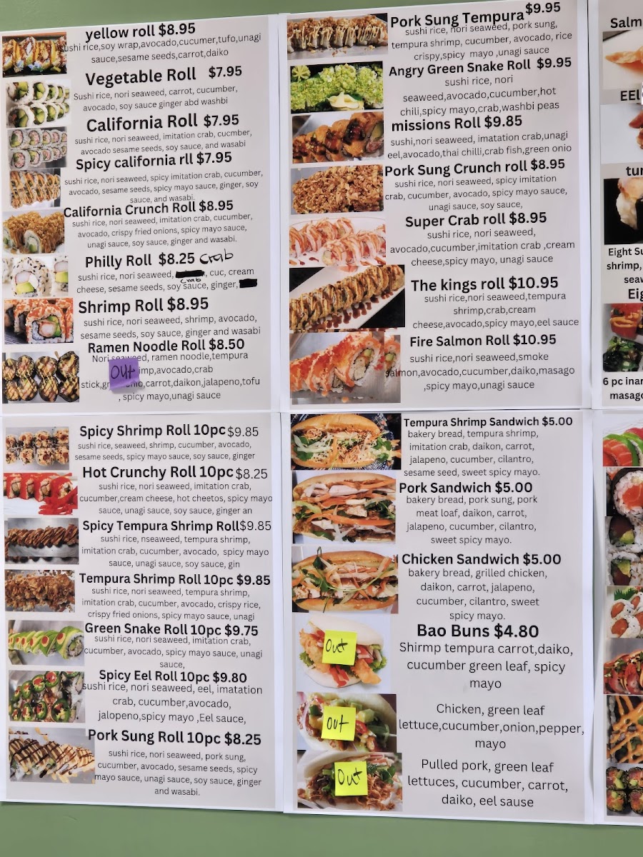 BP Sushi (Best Price Sushi) Photo Menu 5