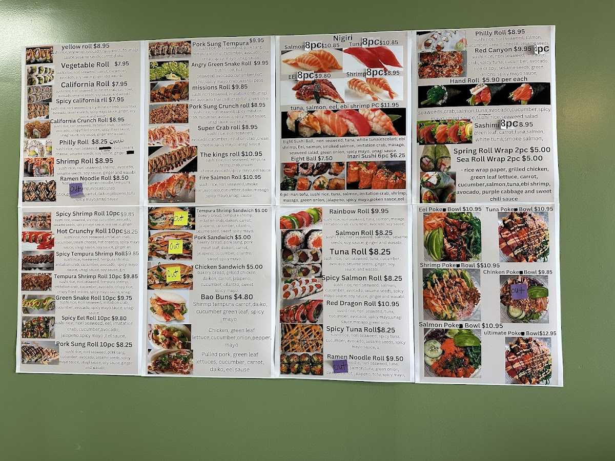 BP Sushi (Best Price Sushi) Photo Menu 9