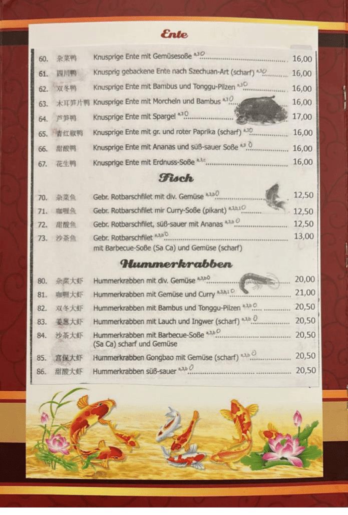 Chinesisch-mongolisches Restaurant Dschingis Khan Photo Menu 5