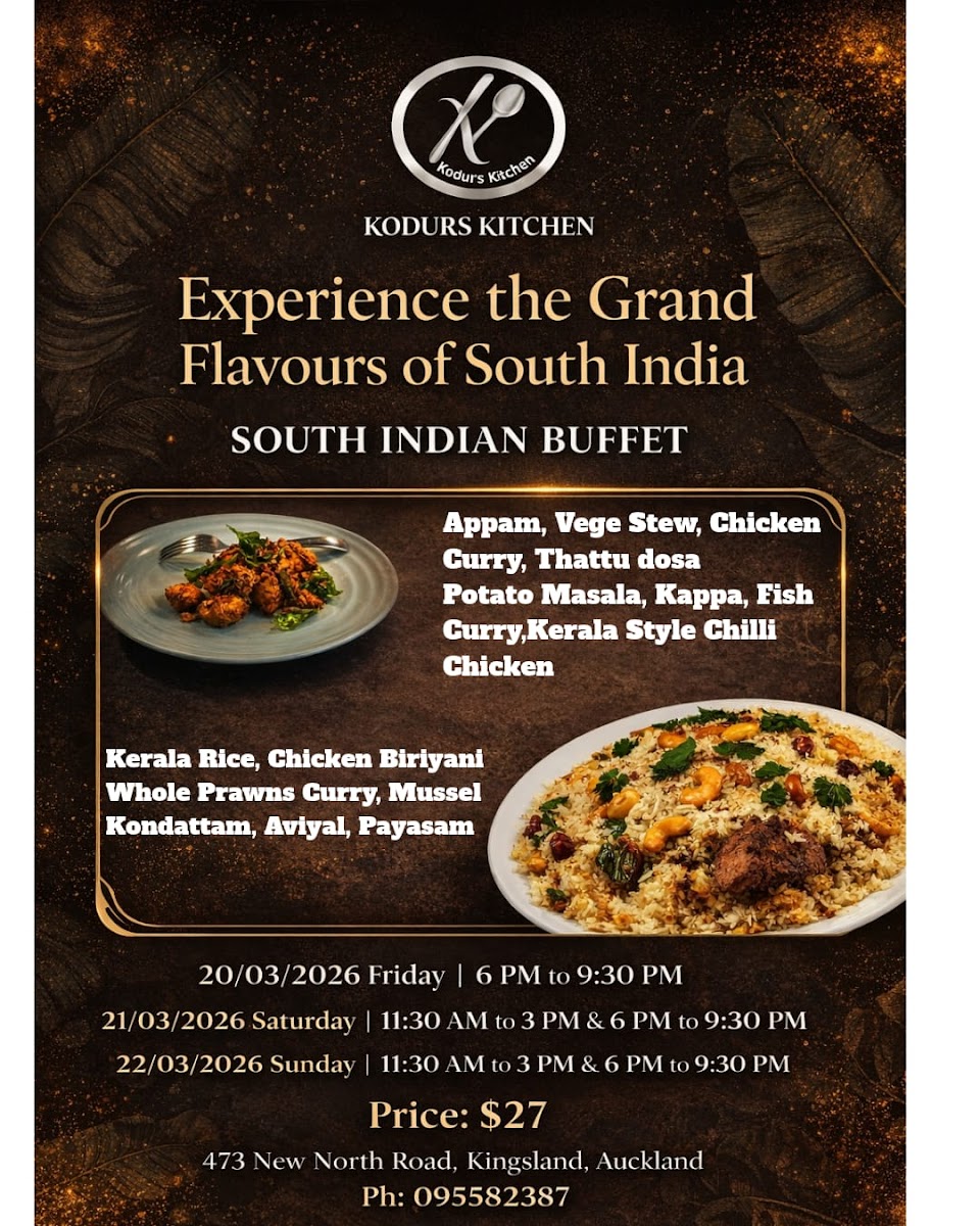 Kodur’s Kitchen Photo Menu 2