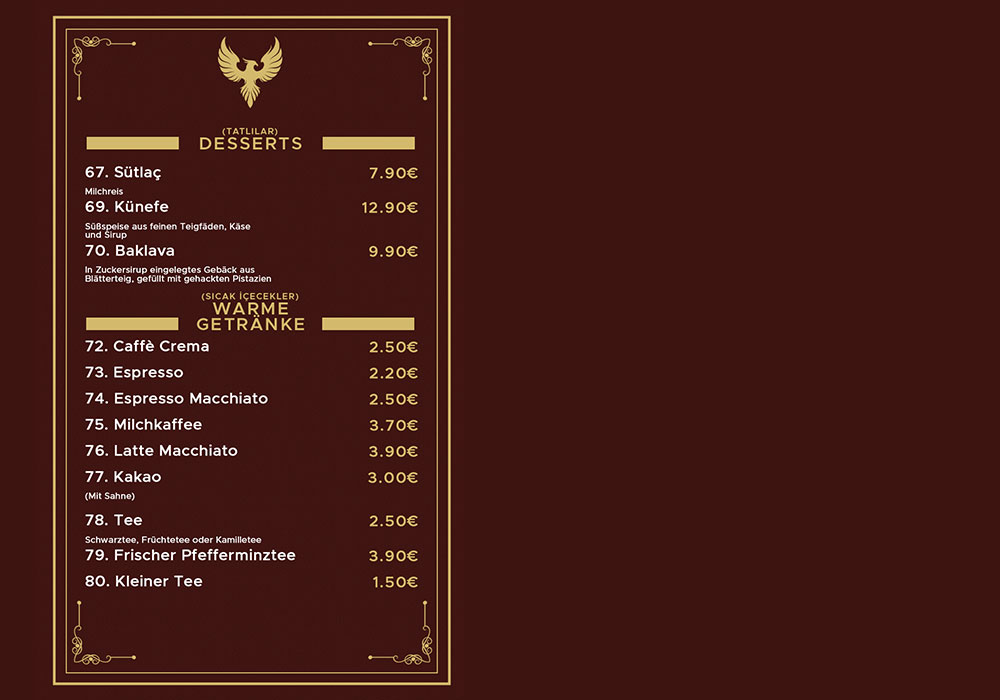 Anka Restaurant Photo Menu 6