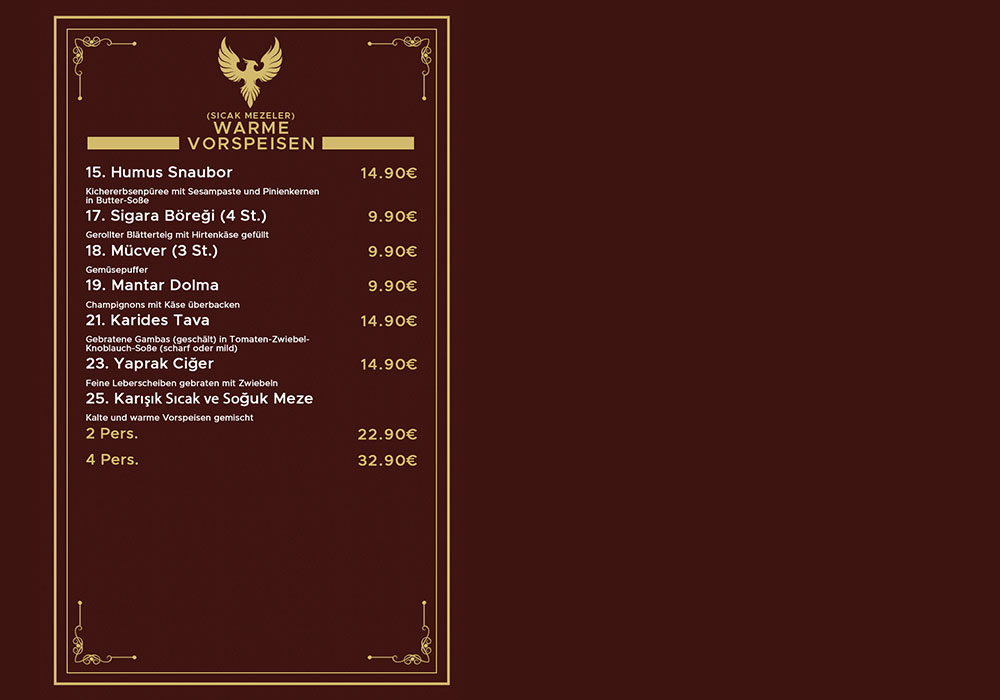 Anka Restaurant Photo Menu 7