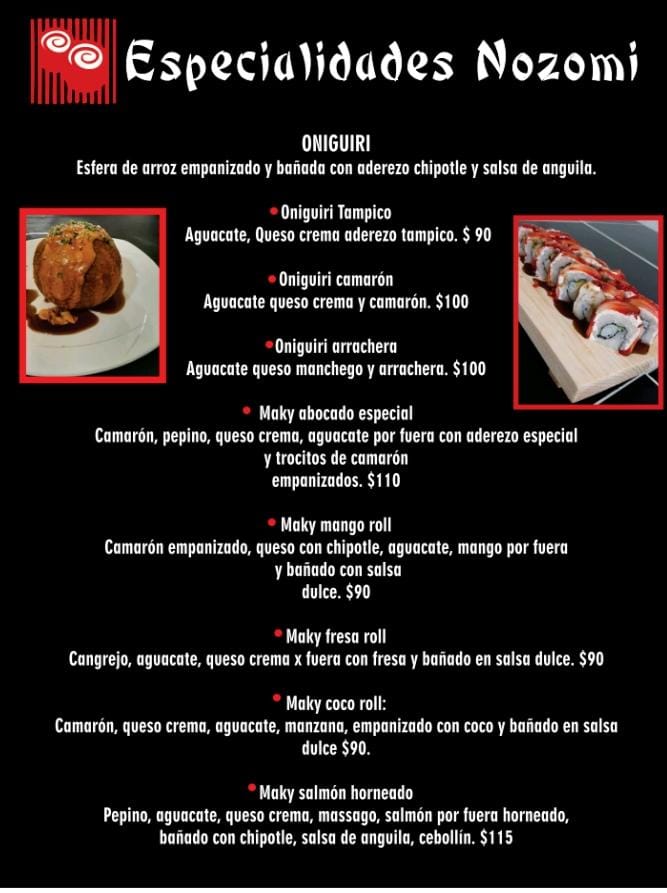 Sushi nozomi Photo Menu 6