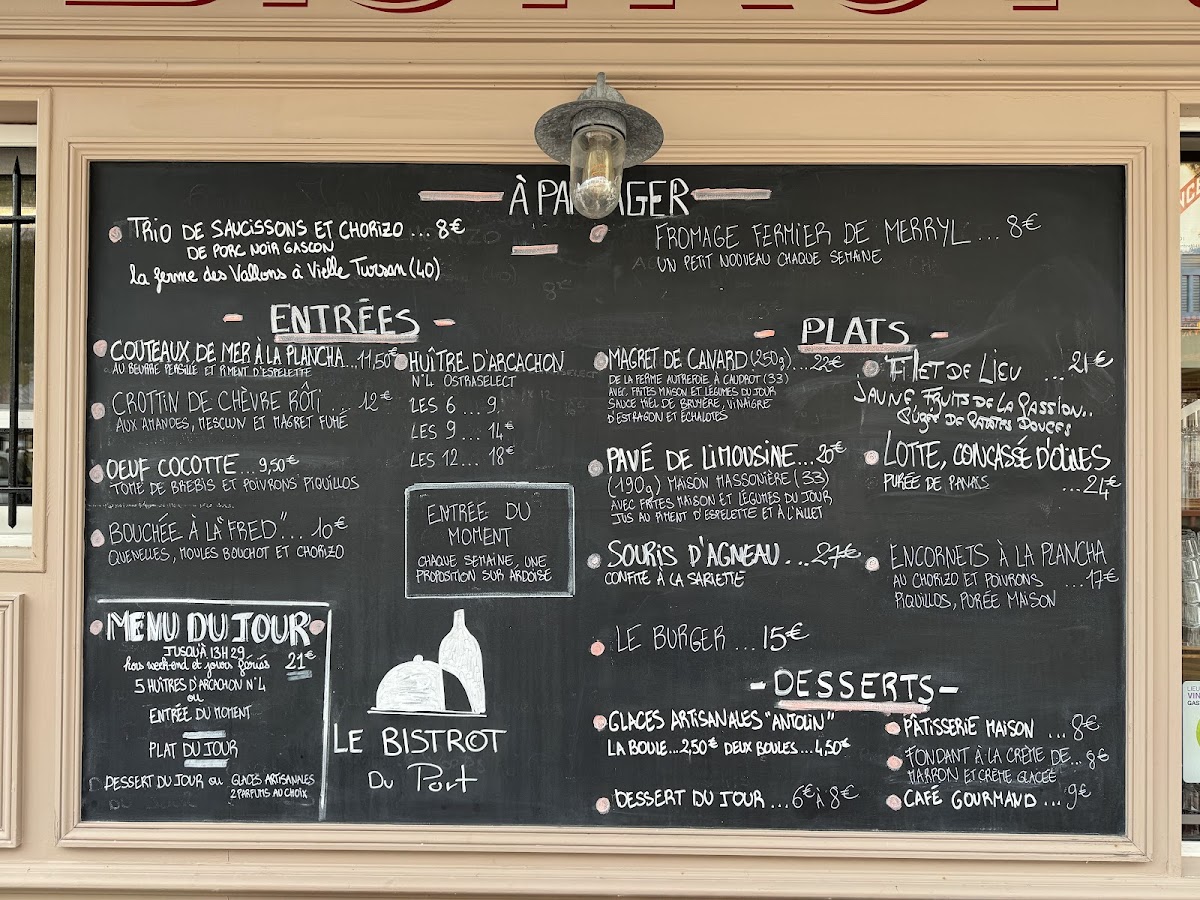 Le Bistrot du Port Photo Menu 2
