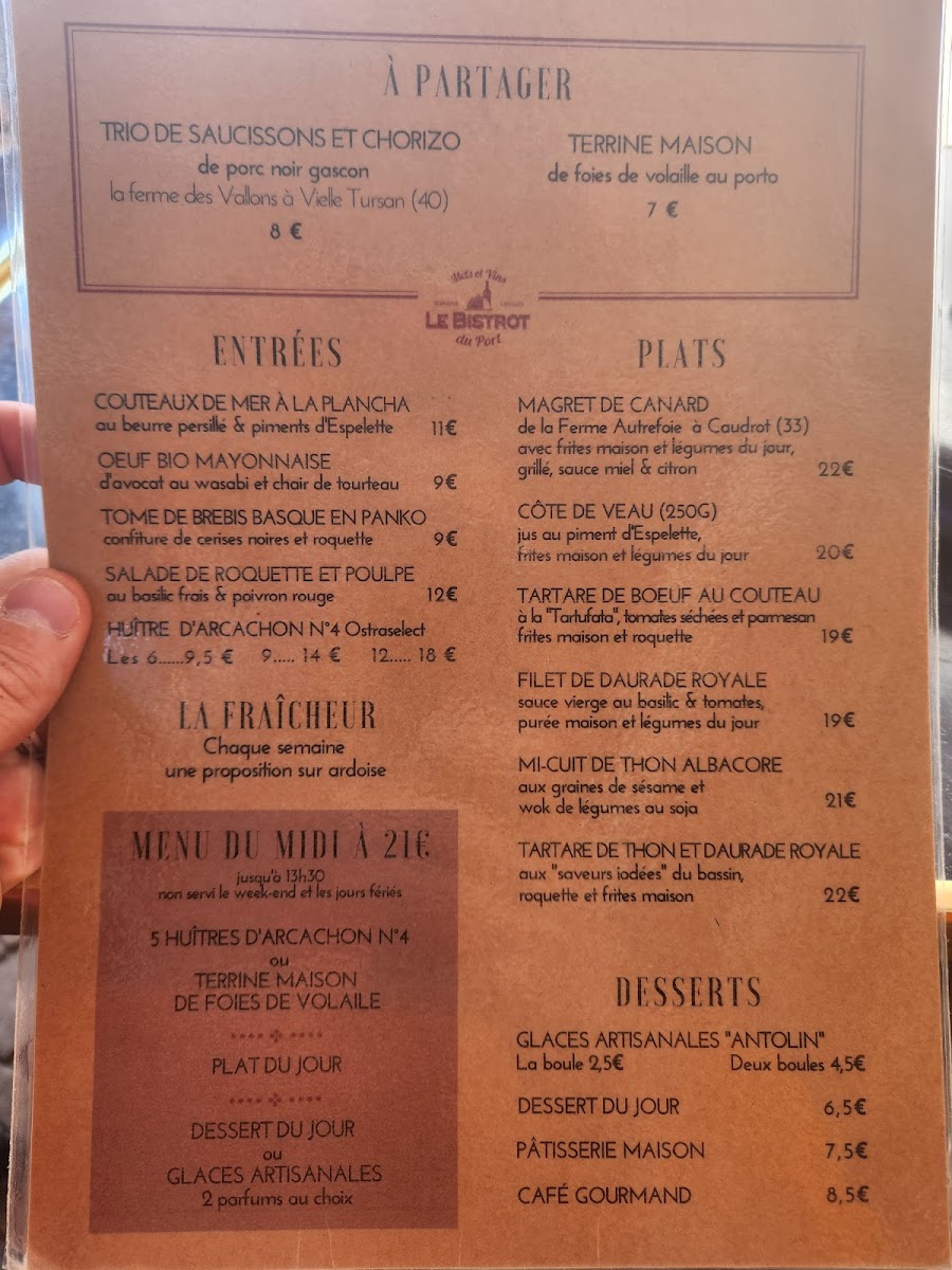 Le Bistrot du Port Photo Menu 4