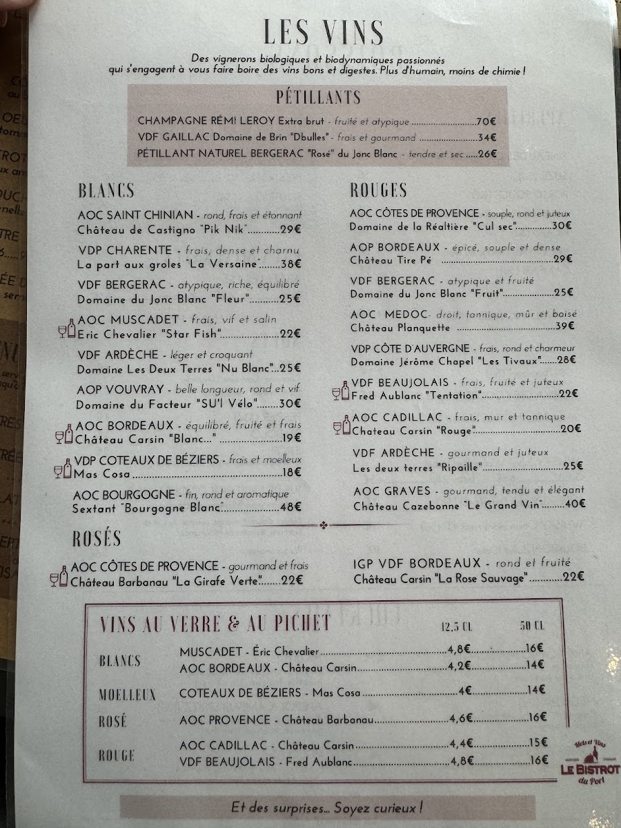 Le Bistrot du Port Photo Menu 7