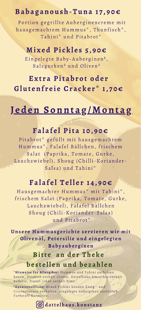 Hummus Bar Photo Menu 1
