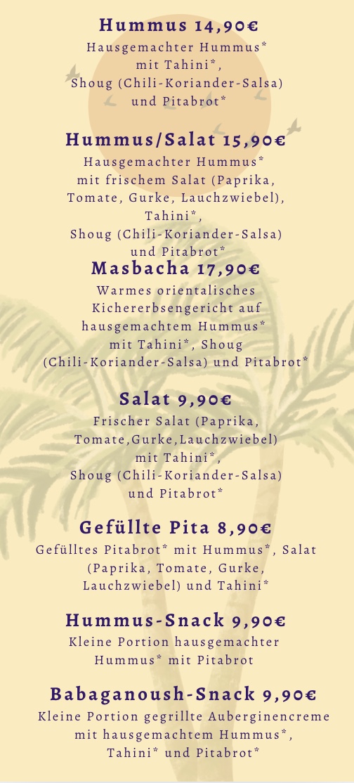 Hummus Bar Photo Menu 4