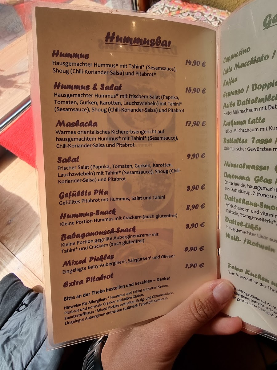 Hummus Bar Photo Menu 5