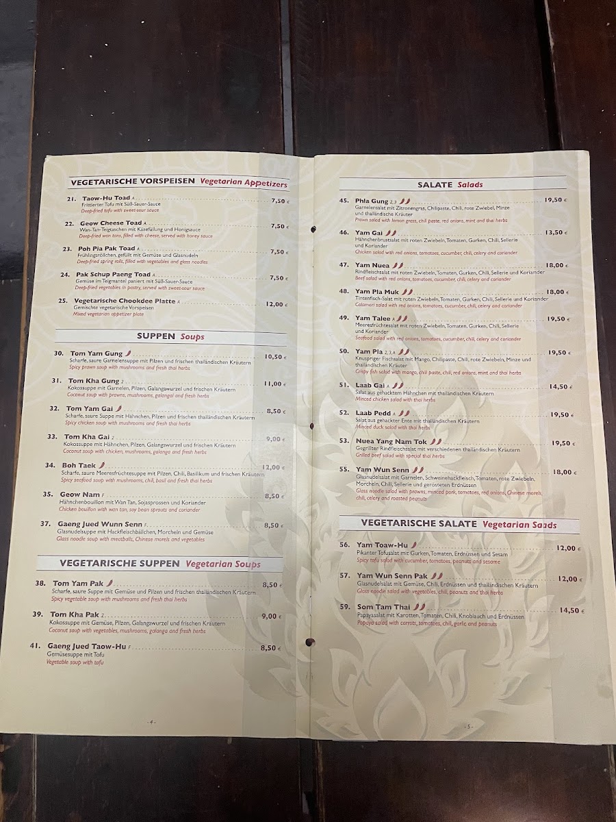 Chookdee Thai Restaurant Photo Menu 3