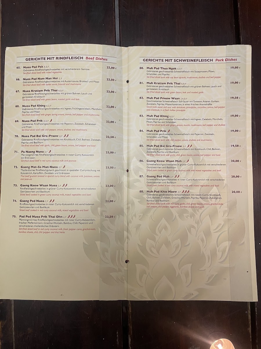 Chookdee Thai Restaurant Photo Menu 5
