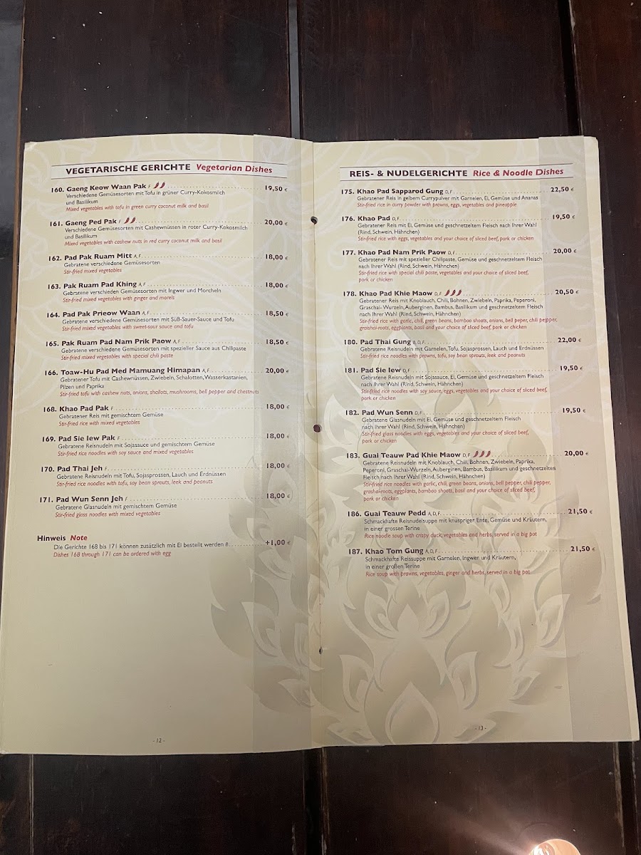 Chookdee Thai Restaurant Photo Menu 7