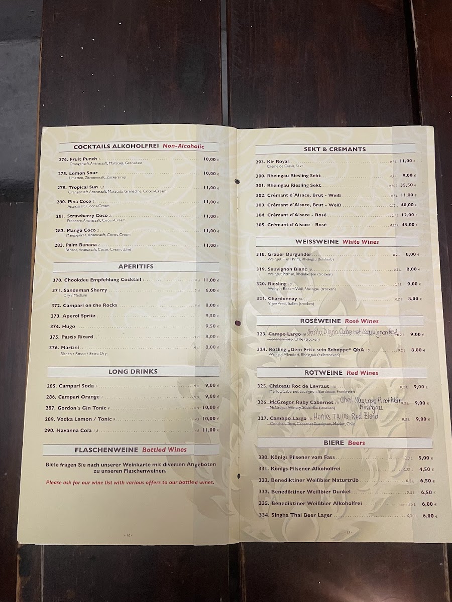 Chookdee Thai Restaurant Photo Menu 9