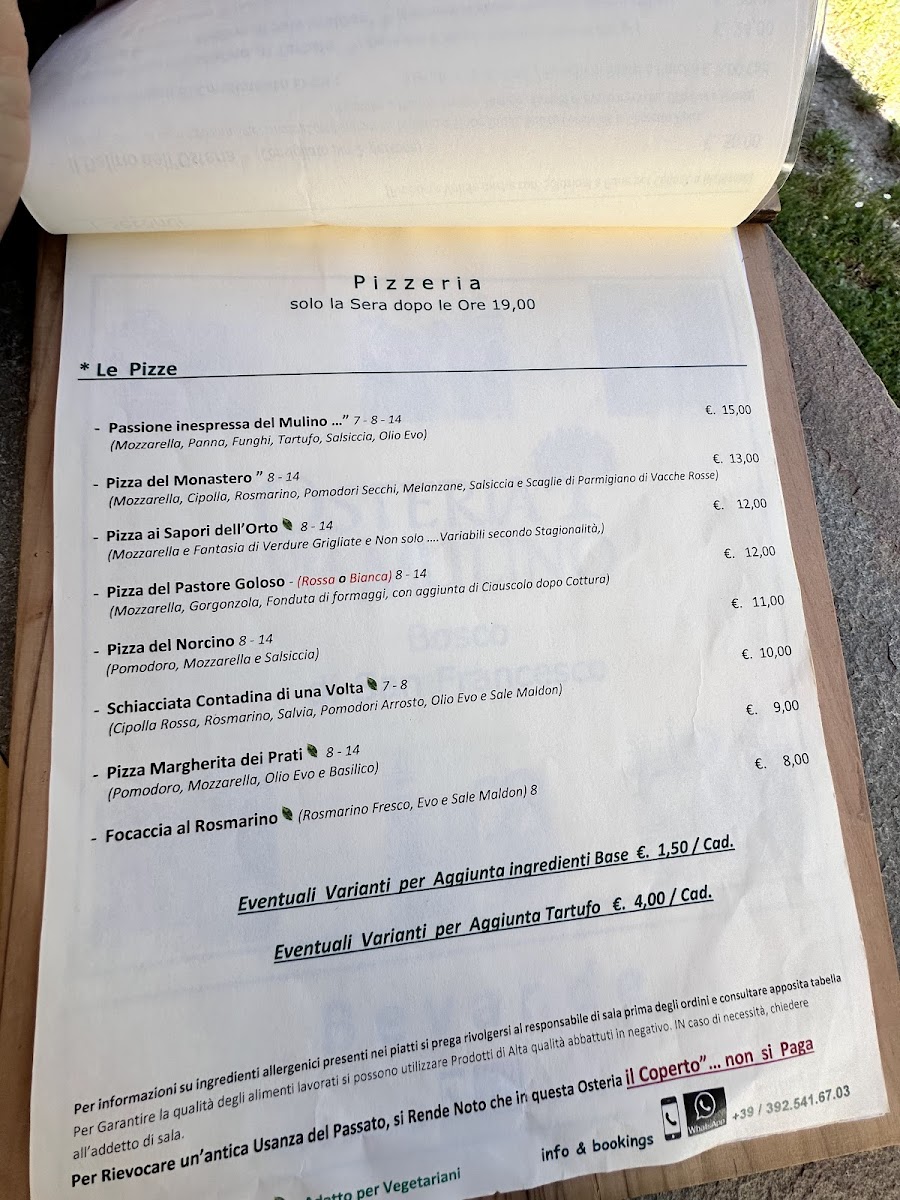 Osteria del Mulino Photo Menu 4