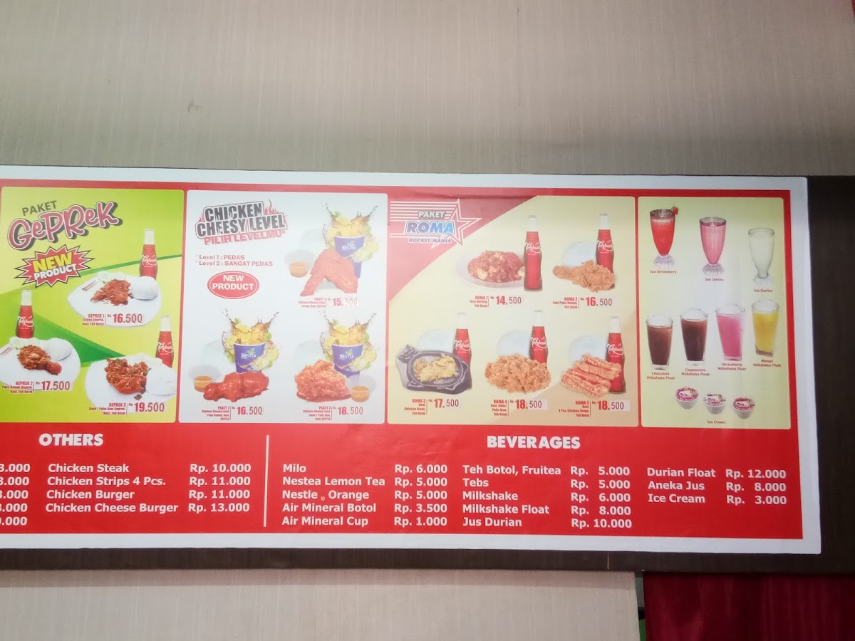 Rocket Chicken Akasia Photo Menu 1