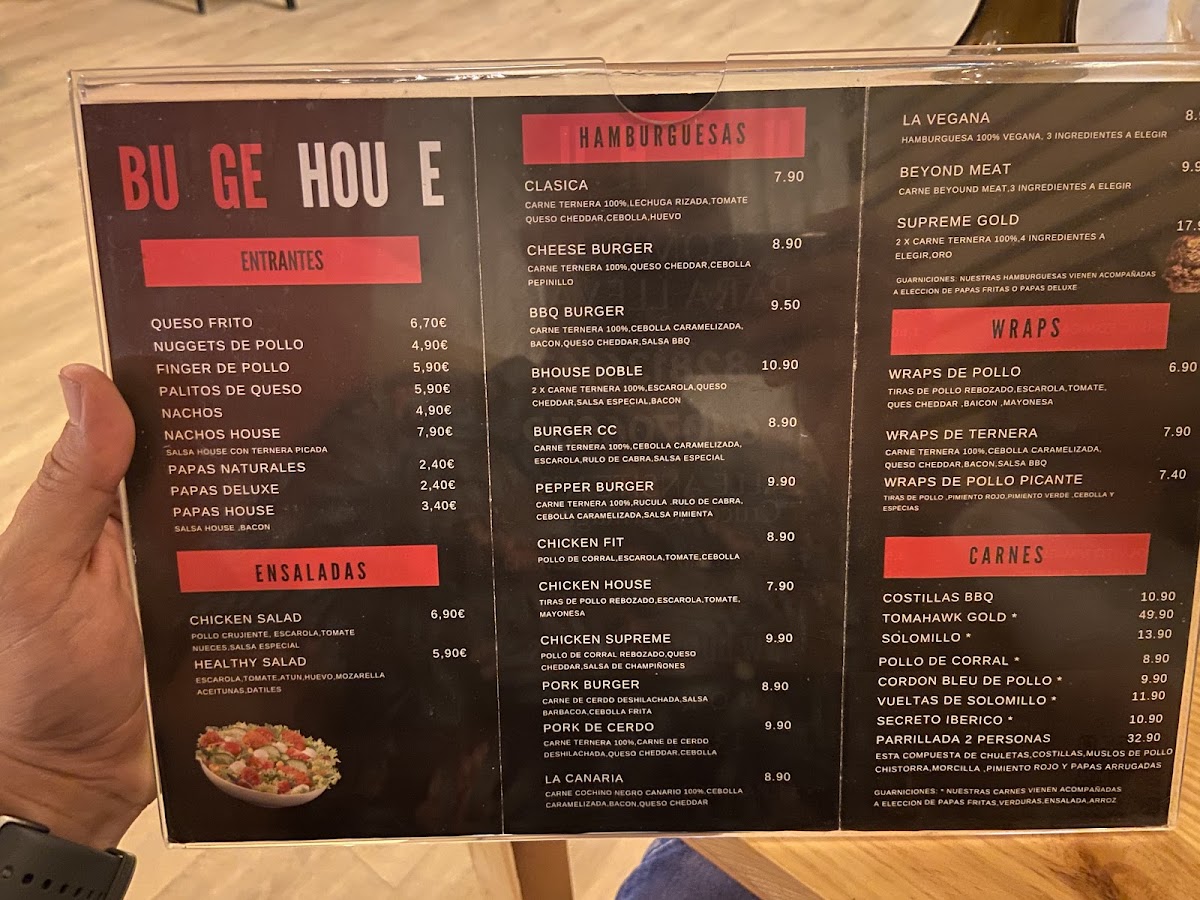 Burgerhouse Photo Menu 1